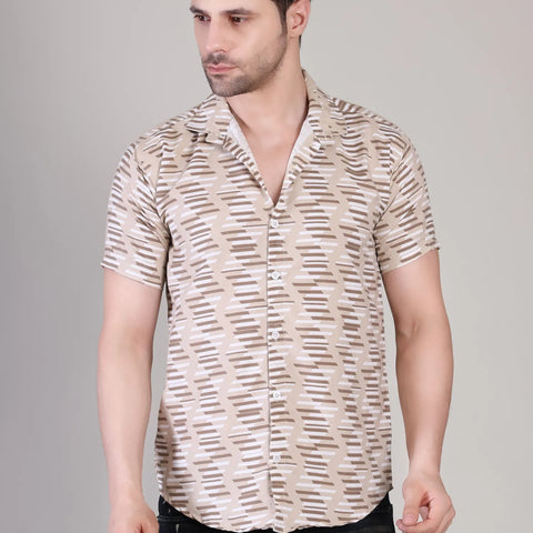 Men's Casual Half Sleeve Shirt - Multicolor |UHSS-182