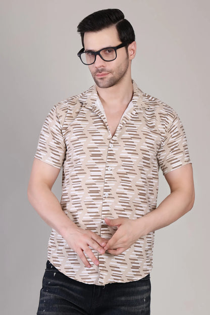 Men's Casual Half Sleeve Shirt - Multicolor |UHSS-182