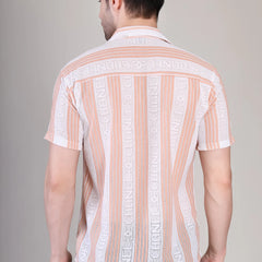 Men's Casual Half Sleeve Shirt - Striped | SHS-176