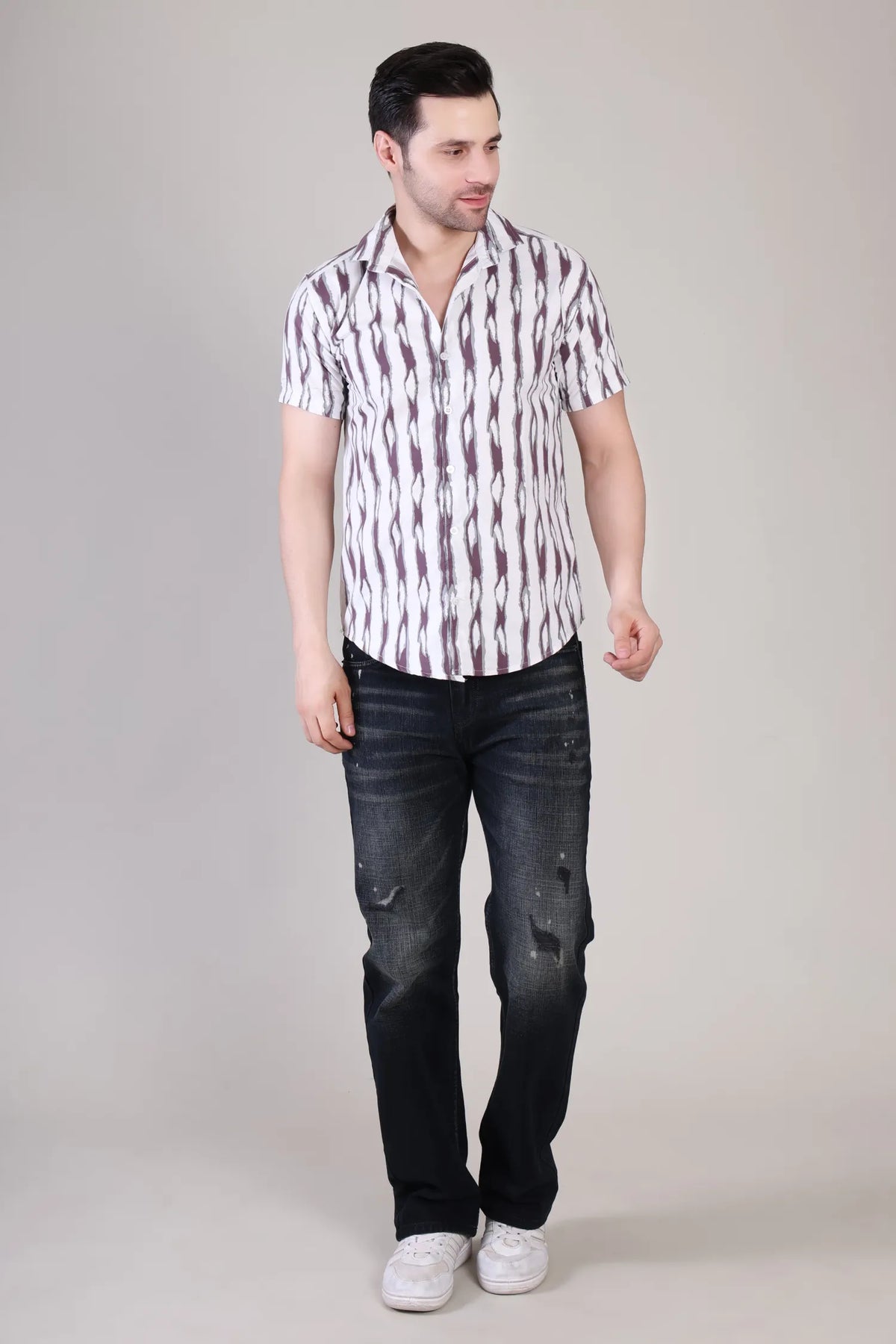 Men's Casual Half Sleeve Shirt - Multicolor | UHSS-167