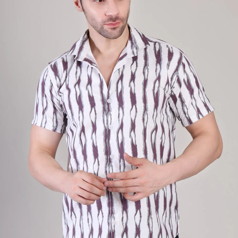 Men's Casual Half Sleeve Shirt - Multicolor | UHSS-167