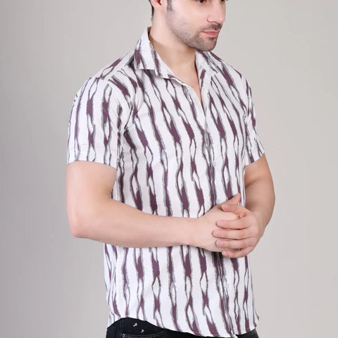 Men's Casual Half Sleeve Shirt - Multicolor | UHSS-167