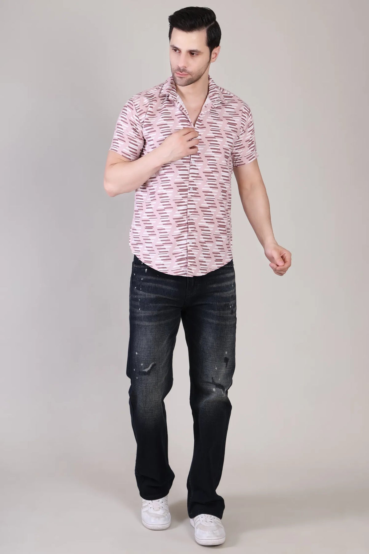 Men's Casual Half Sleeve Shirt - Multicolor | UHSS-181