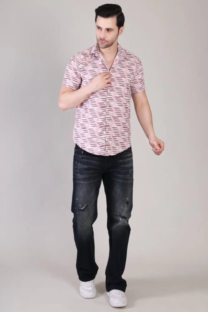 Men's Casual Half Sleeve Shirt - Multicolor | UHSS-181