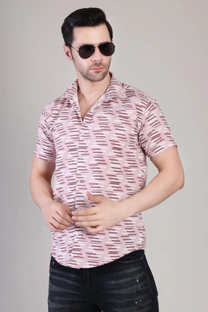 Men's Casual Half Sleeve Shirt - Multicolor | UHSS-181