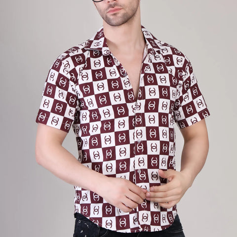 Men's Casual Half Sleeve Shirt - Multicolor | UHSS-131