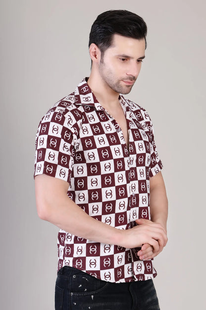 Men's Casual Half Sleeve Shirt - Multicolor | UHSS-131