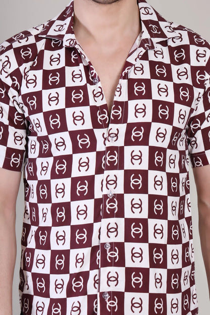 Men's Casual Half Sleeve Shirt - Multicolor | UHSS-131