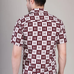 Men's Casual Half Sleeve Shirt - Multicolor | UHSS-131