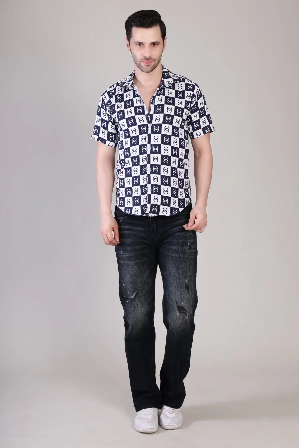 Men's Casual Half Sleeve Shirt - Multicolor | UHSS-130