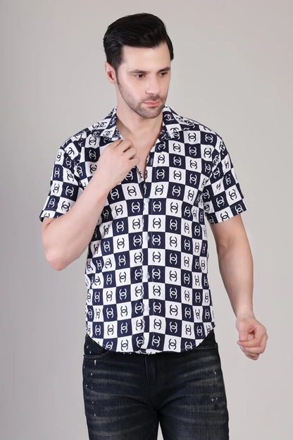 Men's Casual Half Sleeve Shirt - Multicolor | UHSS-130