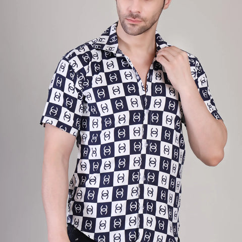 Men's Casual Half Sleeve Shirt - Multicolor | UHSS-130
