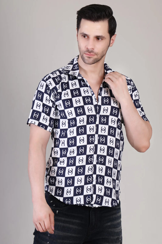 Men's Casual Half Sleeve Shirt - Multicolor | UHSS-130
