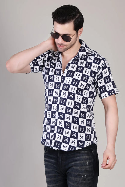 Men's Casual Half Sleeve Shirt - Multicolor | UHSS-130
