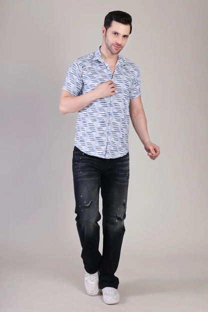 Men's Casual Half Sleeve Shirt - Multicolor | UHSS-180