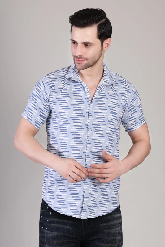 Men's Casual Half Sleeve Shirt - Multicolor | UHSS-180