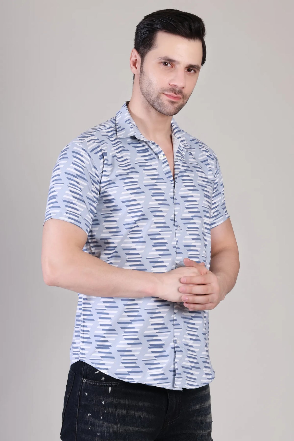 Men's Casual Half Sleeve Shirt - Multicolor | UHSS-180