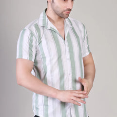 Men's Casual Half Sleeve Shirt - Striped | UHSS-172
