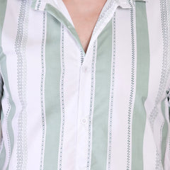 Men's Casual Half Sleeve Shirt - Striped | UHSS-172