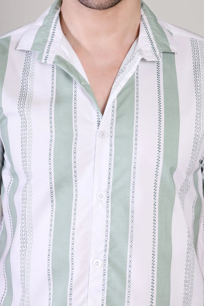 Men's Casual Half Sleeve Shirt - Striped | UHSS-172