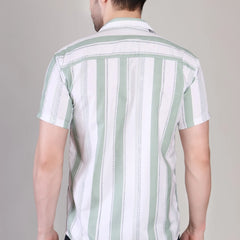 Men's Casual Half Sleeve Shirt - Striped | UHSS-172
