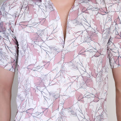 Men's Casual Half Sleeve Shirt - Floral Multicolor | UHSS-133