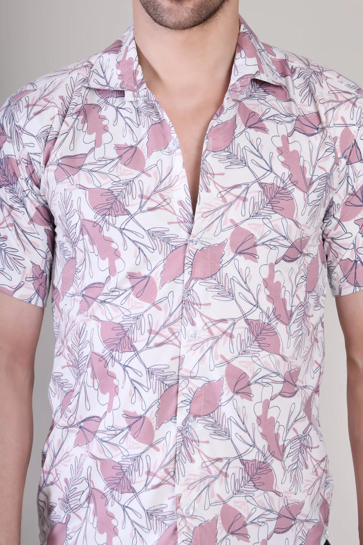 Men's Casual Half Sleeve Shirt - Floral Multicolor | UHSS-133