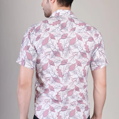 Men's Casual Half Sleeve Shirt - Floral Multicolor | UHSS-133