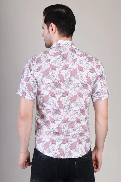Men's Casual Half Sleeve Shirt - Floral Multicolor | UHSS-133