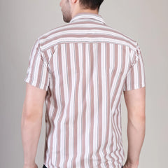 Men's Casual Half Sleeve Shirt - Striped | UHSS-169