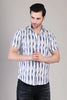 Men's Casual Half Sleeve Shirt - Striped | UHSS-166