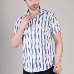Men's Casual Half Sleeve Shirt - Striped | UHSS-166