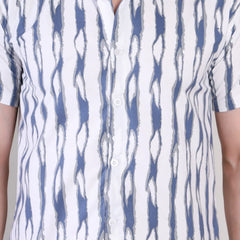 Men's Casual Half Sleeve Shirt - Striped | UHSS-166