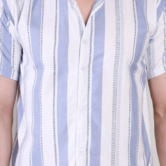 Men's Casual Half Sleeve Shirt - Striped | UHSS-171