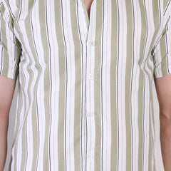 Men's Casual Half Sleeve Shirt - Striped | UHSS-170