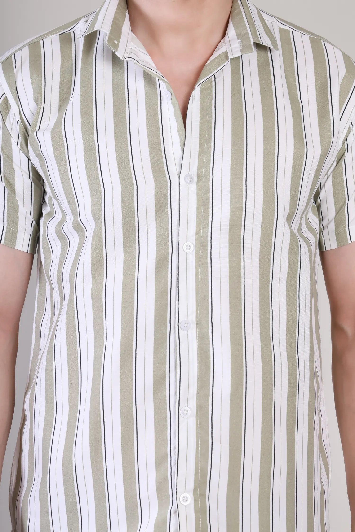 Men's Casual Half Sleeve Shirt - Striped | UHSS-170
