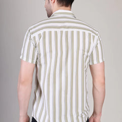 Men's Casual Half Sleeve Shirt - Striped | UHSS-170