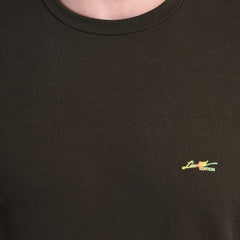 Men’s Black Round Neck Half Sleeve T-Shirt- NS-35
