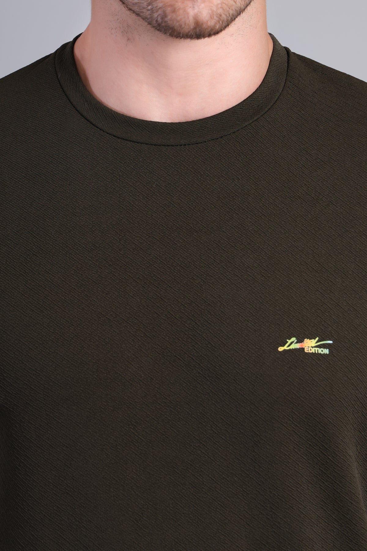 Men’s Black Round Neck Half Sleeve T-Shirt- NS-35