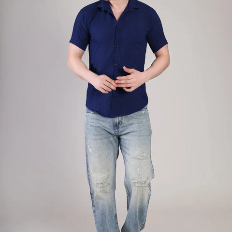 Men's Stylish Half Sleeve Shirt Combo – Pack of 3 - UHSS-145, UHSS-136, UHSS-137