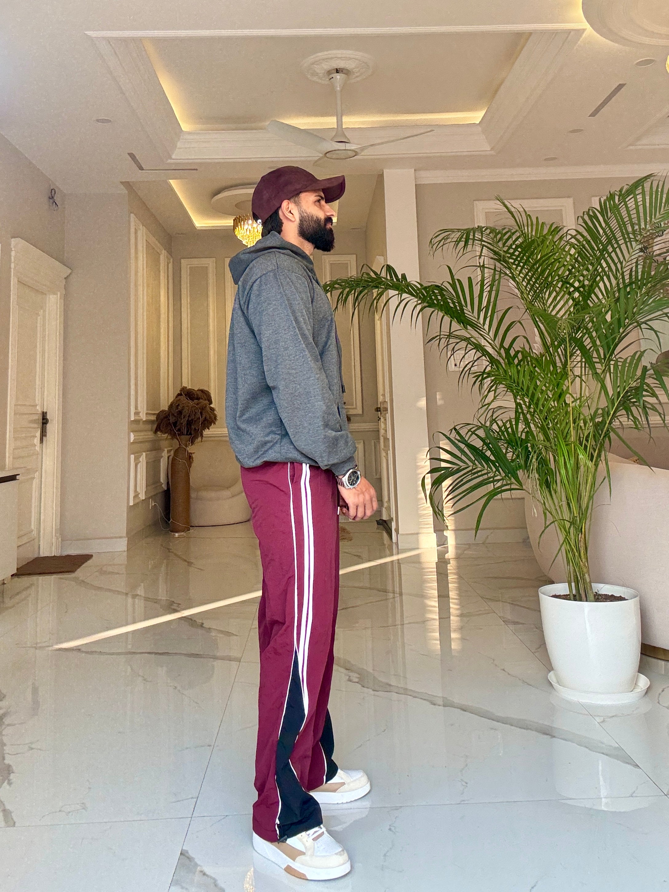 Men Dark Grey Hoodie for Winter