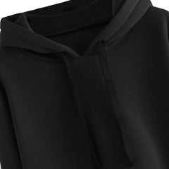 Black Crop Hoodie