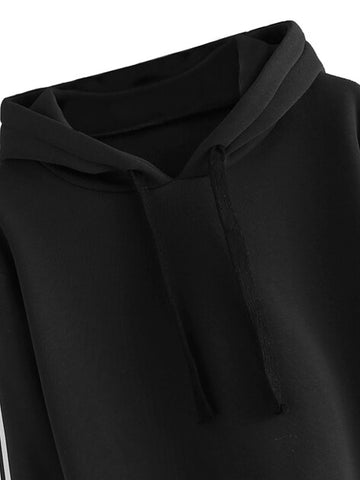 Black Crop Hoodie