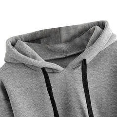Grey Crop Hoodie