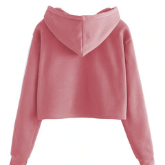 Pink Crop Hoodie