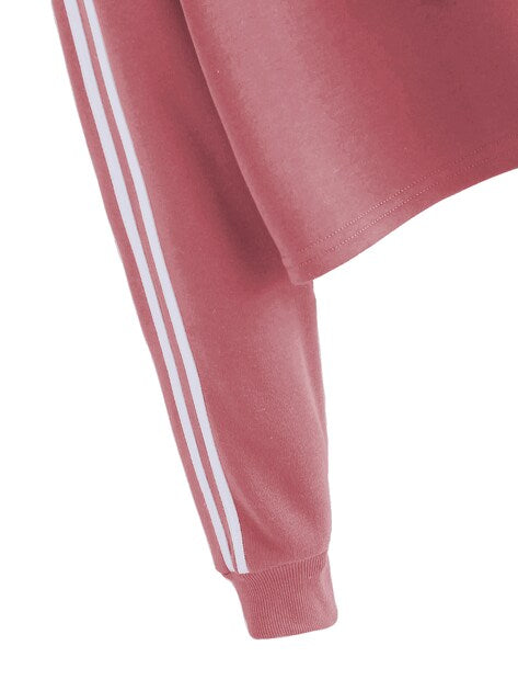 Pink Crop Hoodie
