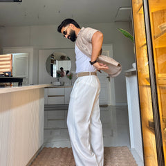 Men's Casual Half Sleeve Shirt - Brown | SHS-150