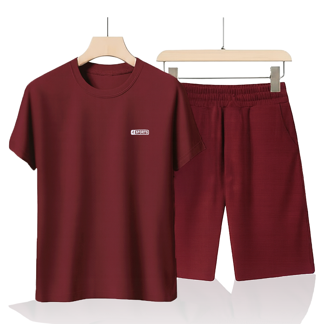 Marrom Cotton Co-Ord Set (Tshirt+Short) | NS-31