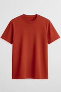 Rust Orange Plain T-Shirt