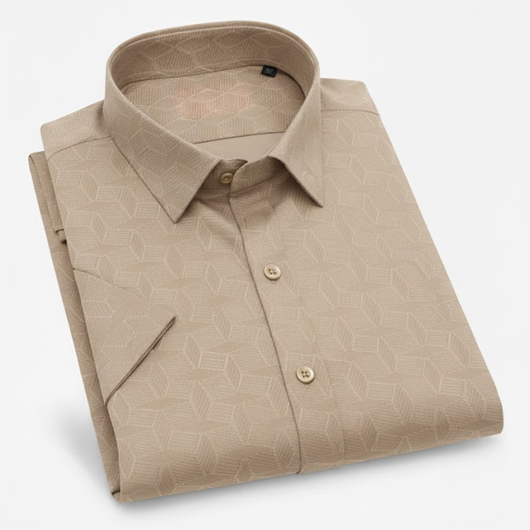 Men's Casual Half Sleeve Shirt - Brown | SHS-150